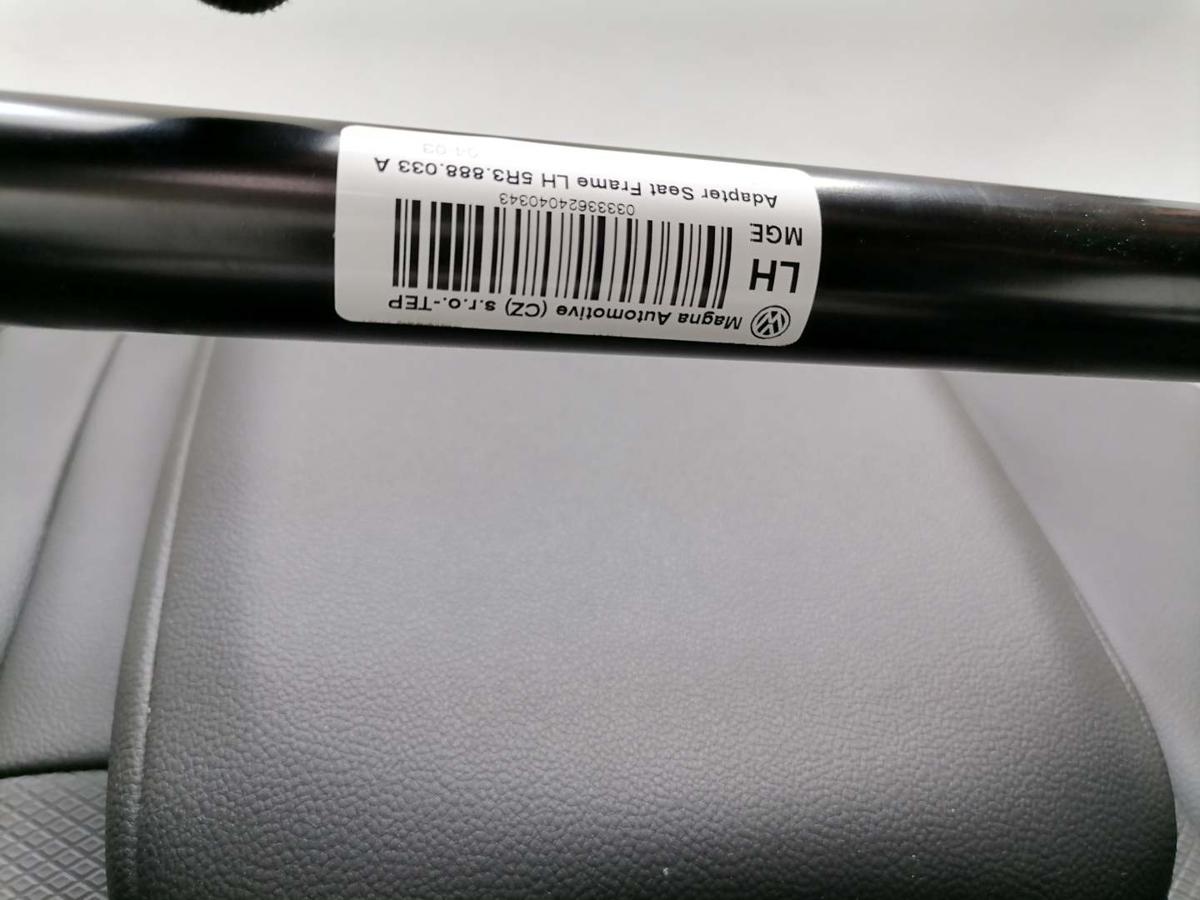 VW Caddy 5 original Einzelsitz links 3. Reihe Grau Kunstleder Bj.2023